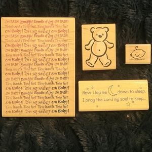 Rubber Baby stamp set